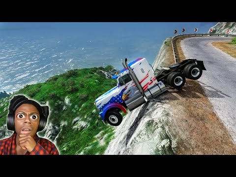 Видео: Машины против крутых дорог 😱 #2 - [BeamNG.Drive]