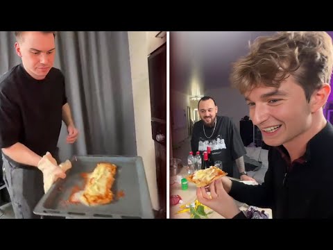 Видео: ИТАЛЬЯНЕЦ ПРОБУЕТ ПИЦЦУ ГЛЕБА, СУДАРЯ, ЛИКСА И АРТЁМА