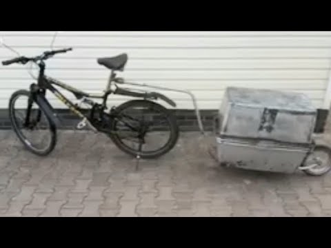 Видео: Простой велоприцеп с одним колесом. 🤓👍