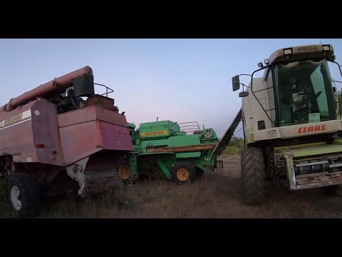 Видео: Сравнение комбайнов ДОН-1500Б, ПАЛЕССЕ GS-12, CLAAS MEGA 370.