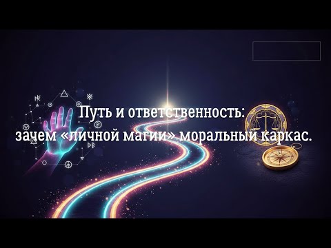 Видео: Путь и ответственность: зачем «личной магии» моральный каркас.