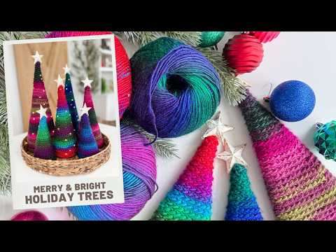 Видео: Веселые и яркие праздничные ёлочки крючком | Простая идея рождественского декора