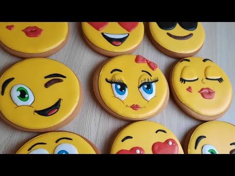 Видео: Пряники смайлики. Пряники в стиле Emoji