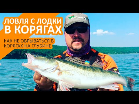 Видео: Как не обрываться в корягах на глубине │ Ловля с лодки в корягах