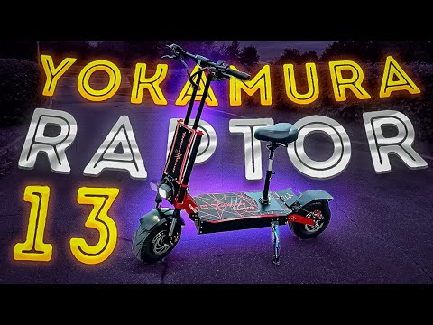 Видео: Электросамокат Yokamura Raptor 13 - 2021 модельный год