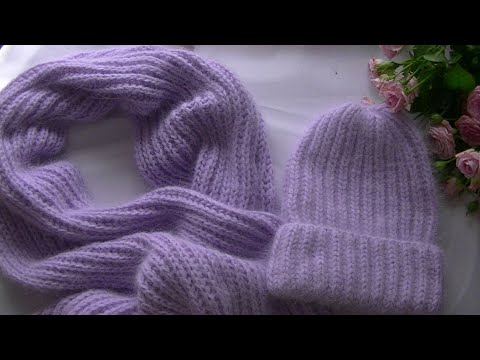 Видео: ОТ ЭТОГО КОМПЛЕКТА ВЫ БУДЕТЕ В ВОСТОРГЕ!!! ВЯЖЕМ СТИЛЬНУЮ ШАПКУ ПЫШНОЙ РЕЗИНКОЙ.