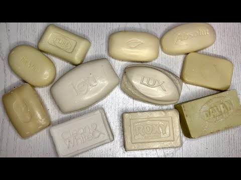 Видео: ASMR 🎶Cutting soap 🤤White soap🤍Резка белого мыла⬜️🤍⚪️