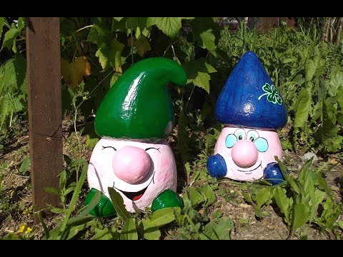 Видео: DIY ГНОМИКИ из ЦЕМЕНТА/ Фигурки из бетона/ Поделки для сада и дачи/ Как сделать/ САДОВАЯ ФИГУРА ГНОМ