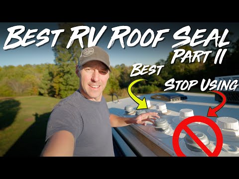Видео: Герметик для крыши автодома! Устраните протечки крыши автодома. Вот что действительно работает! Т...