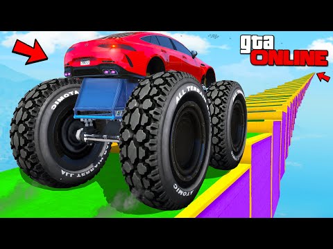Видео: КАК ДАЛЕКО СМОЖЕТ ЧИТ МОНСТР ТРАК ЗАБРАТЬСЯ ПО СТУПЕНЬКАМ ЛЕСТНИЦЫ? ЭКСПЕРИМЕНТЫ ГТА 5!