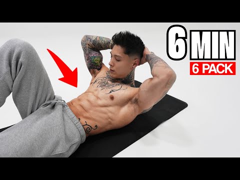 Видео: 6-минутная тренировка для пресса «6 кубиков», которую можно выполнять где угодно (без отдыха)