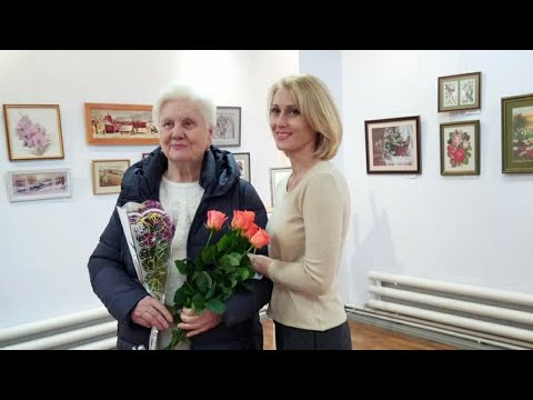 Видео: Виставка вишитих картин Ніни Калашнікової "Барвисте полотно життя". Кременчук. 2021.