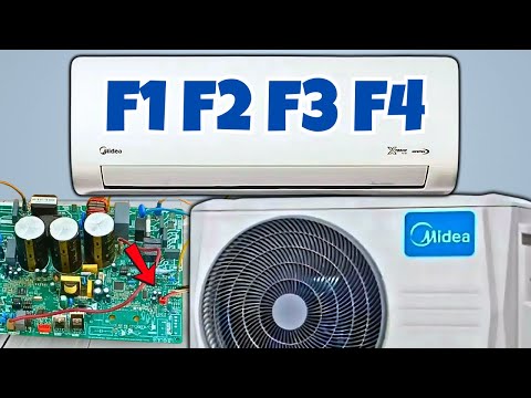 Видео: Как легко исправить ошибки F1, F2, F3 и F4 в кондиционере Midea!