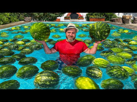 Видео: Вкусный Коктейль и Салат Из Сочного Арбуза! Самый Долгожданный Десерт Лета