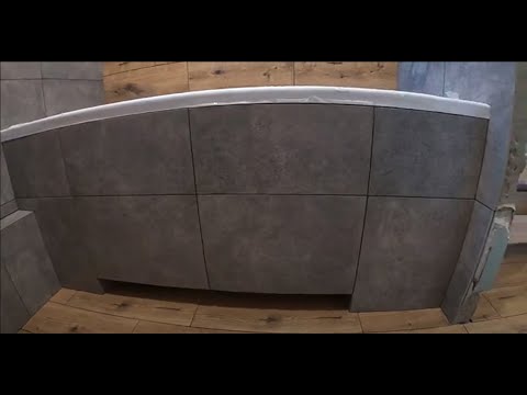 Видео: Экран под ванну из плитки.