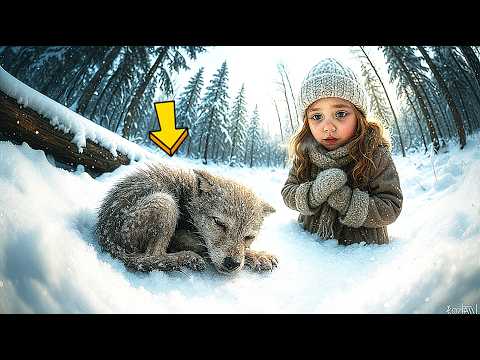 Видео: ВОЛЧОНОК ЗАМЕРЗАЛ В СНЕГУ ДЕВОЧКА НАШЛА И СПАСЛА ЕГО... НО КАК ПОСТУПИЛ ВОЛК...