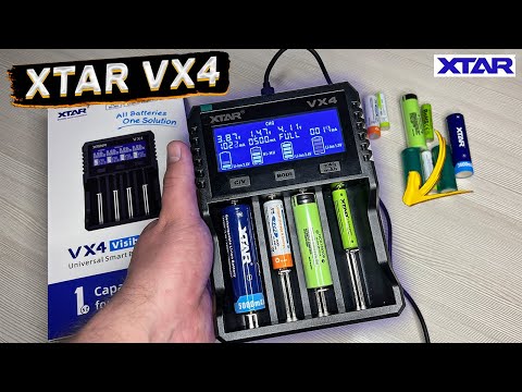 Видео: XTAR VX4 👈 Зарядное устройство с тестером ёмкости любых АКБ