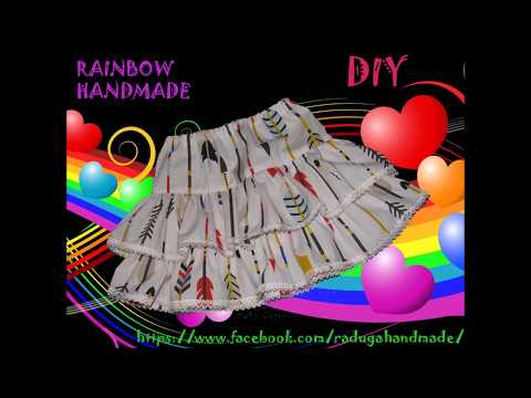Видео: DIY: Юбочка для девочки с оборками. Строим выкройку.