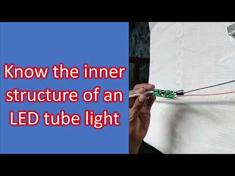 Видео: Изучите внутреннюю структуру светодиодной трубки.