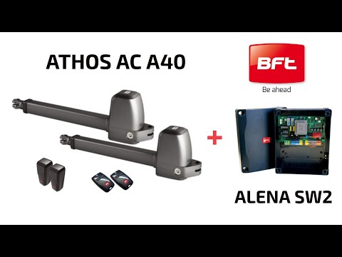 Видео: BFT ATHOS AC A40 + блок управления ALENA SW2 программирование концевых положений двигателя
