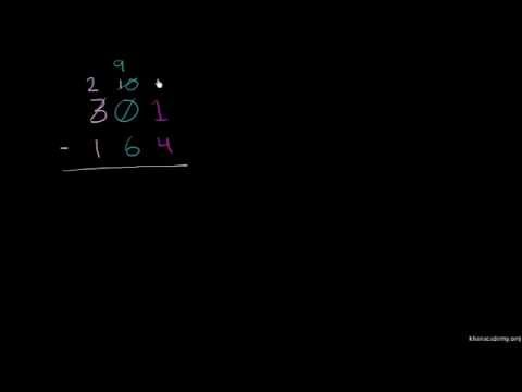 Видео: Заемане от 0 при изваждане на трицифрени числа