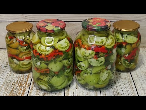 Видео: ВКУСНЕЙШИЕ зеленые ПОМИДОРЫ на ЗИМУ по рецепту моей СВЕКРОВИ!