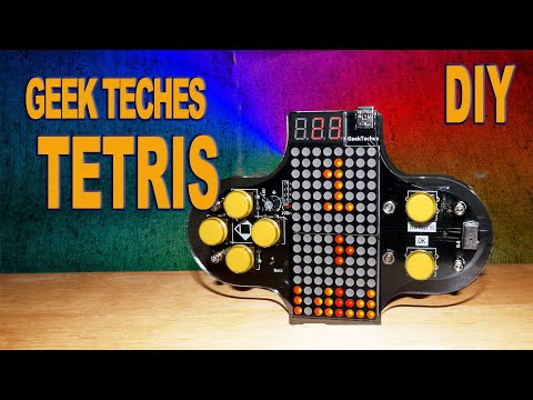 Видео: ✅ Geek Teches ⚡ TETRIS GAME CONSOLE Kit V2 - DIY набор собери сам Тетрис.