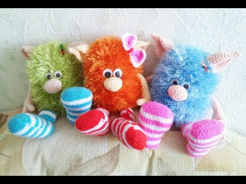 Видео: Обзор. Игрушка амигуруми Бабайка