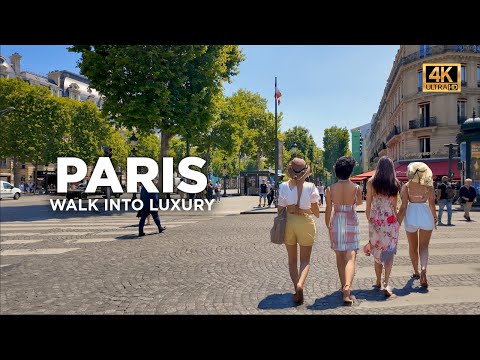 Видео: Прогулка по самым дорогим улицам Парижа - Роскошь, история и красота - 4K