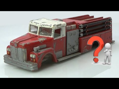 Видео: Пожарная машина Maxim. Реставрация модели неизвестного происхождения. Кто-нибудь знает?