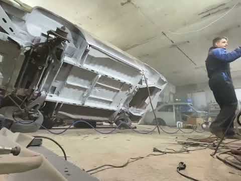 Видео: Volkswagen Transporter T3,vw t3,постройка автодома,начало покраски кузова