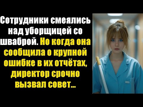 Видео: Сотрудники смеялись над уборщицей со шваброй