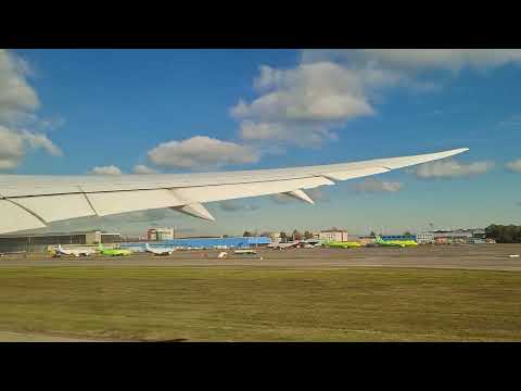 Видео: Взлет в Домодедово, 17.10.2024, борт UK78702
