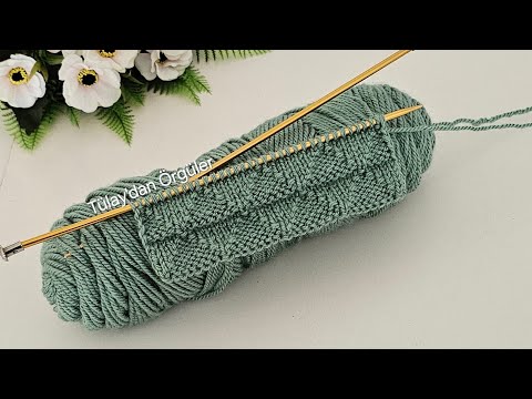 Видео: Разнообразный и простой узор для вязания на двух спицах