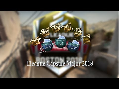 Видео: Открытие капсул Eleague Major Boston 2018  - Выпало 6 золотых наклеек!!!!