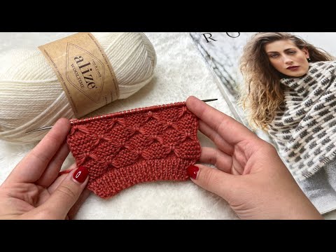 Видео: СМОТРИТЕ КАКОЕ ЧУДО МОЖНО СВЯЗАТЬ! Красивый узор спицами для кардигана
