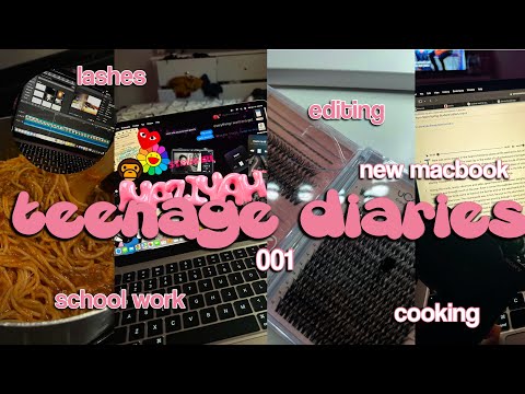 Видео: ДНЕВНИКИ ПОДРОСТКА 001 ☆ кулинария, школьные задания, ресницы, редактирование, новый макбук ☆