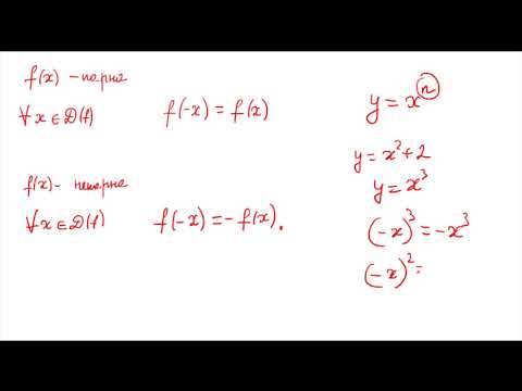 Видео: Парні і непарні функції. Означення та властивості.
