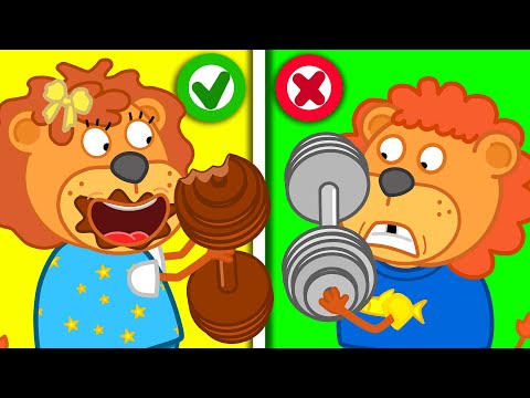 Видео: Lion Family Русский - Шоколадные игрушки - Мультик для детей