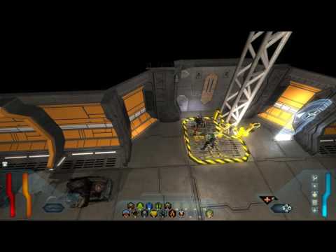 Видео: Space Siege-Киберрука,закрытие переборок