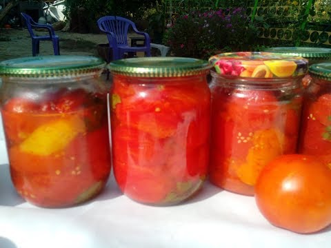 Видео: Помидоры на зиму без кожицы, без маринада, как свежие!