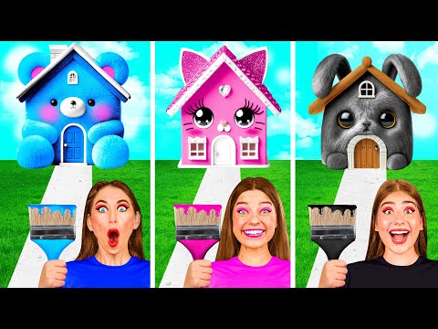 Видео: Домики Одного Цвета Челлендж | Смешные Cитуации от GoFun Challenge