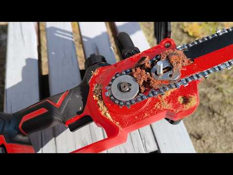 Видео: Дополнение к обзору цепной аккумуляторной пилы Yuansen YS-12GSJ