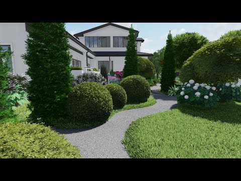 Видео: Landscape Design. Evgeniy Babaev.  Проект участка 26 соток. Москва. Февраль 2021.