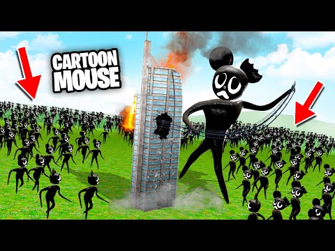 Видео: ОГРОМНАЯ ТОЛПА МУЛЬТЯШНЫХ МЫШЕЙ ПРОТИВ НЕБОСКРЕБА! ОБОРОНА БАЗЫ ОТ SCP МУЛЬТЯШНАЯ МЫШЬ В Garry`s Mod