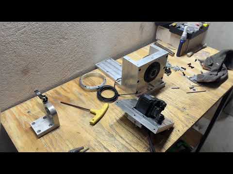 Видео: Поворотная ось на ЧПУ. Часть 2. Rotary axis on CNC. Part 2.