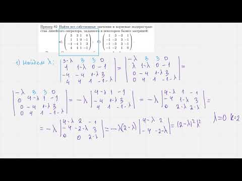 Видео: Корневые подпространства