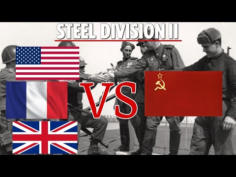 Видео: КОНФЛИКТ НА ЭЛЬБЕ || Steel Division 2 || Советы столкнулись с коллективными союзниками