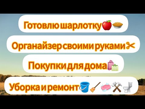 Видео: Испекла шарлотку🥧🍎.Сделала органайзер 📦.Обзор покупок🛍.Уборка и ремонт в квартире🪛⚒.