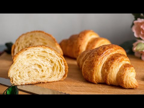 Видео: Настоящие КРУАССАНЫ из слоеного теста Рецепт Круассанов французской школы